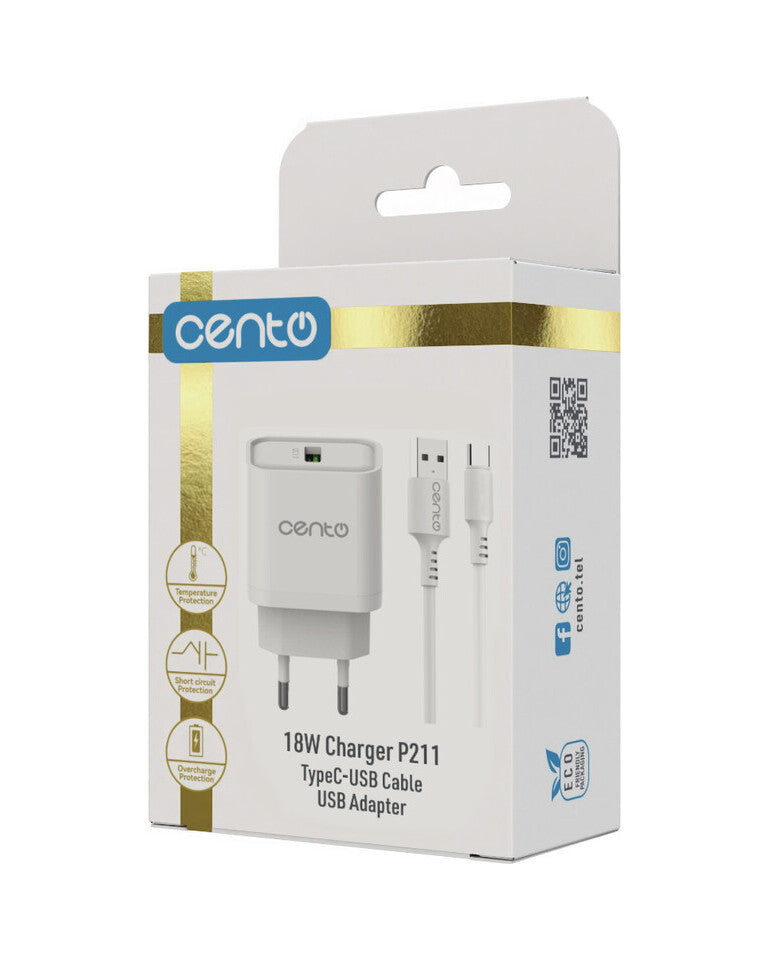 Incarcator CENTO P211 FAST TipC (USB 18W) LCINCVOIAJP211CALB 6-1375877