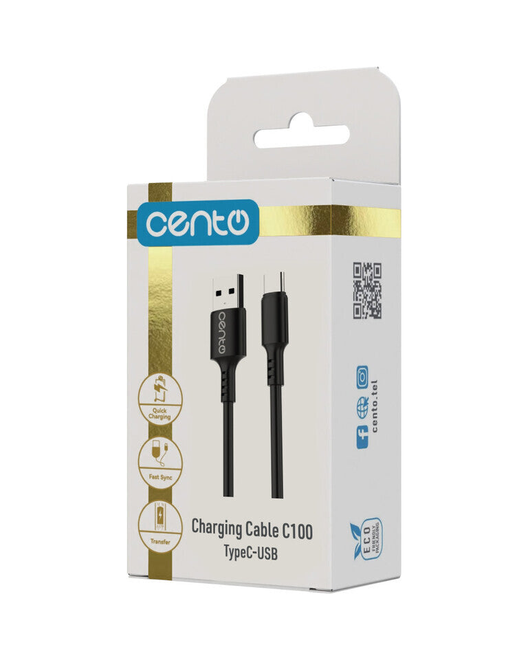 Cablu CENTO C100 FAST TipC-USB Negru LCCAB100CUBLA 5-2280885