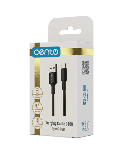 Cablu CENTO C100 FAST TipC-USB Negru LCCAB100CUBLA 5-2280885