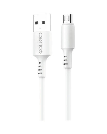 Cablu CENTO C100 FAST MicroUSB-USB Alb LCCAB100MUWHI 1-2180468