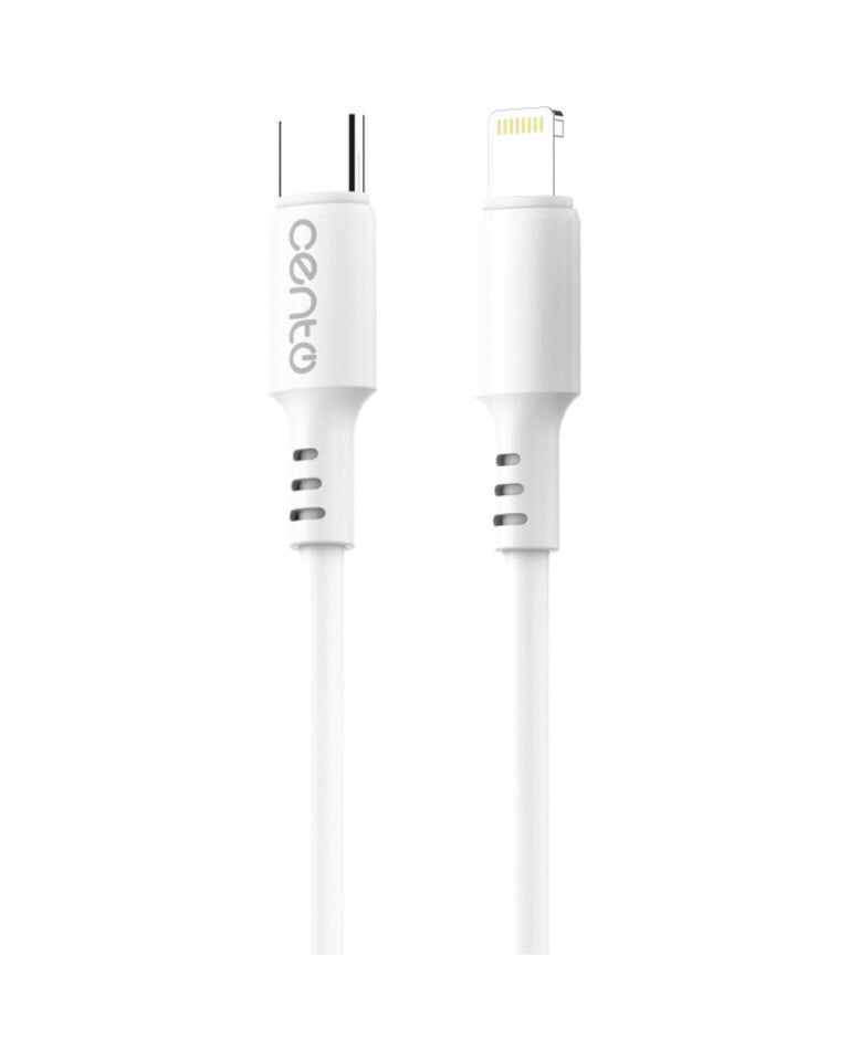 Cablu CENTO C103 FAST TipC-Iphone Alb (2metri) LCCAB103CIWHI 1-151007