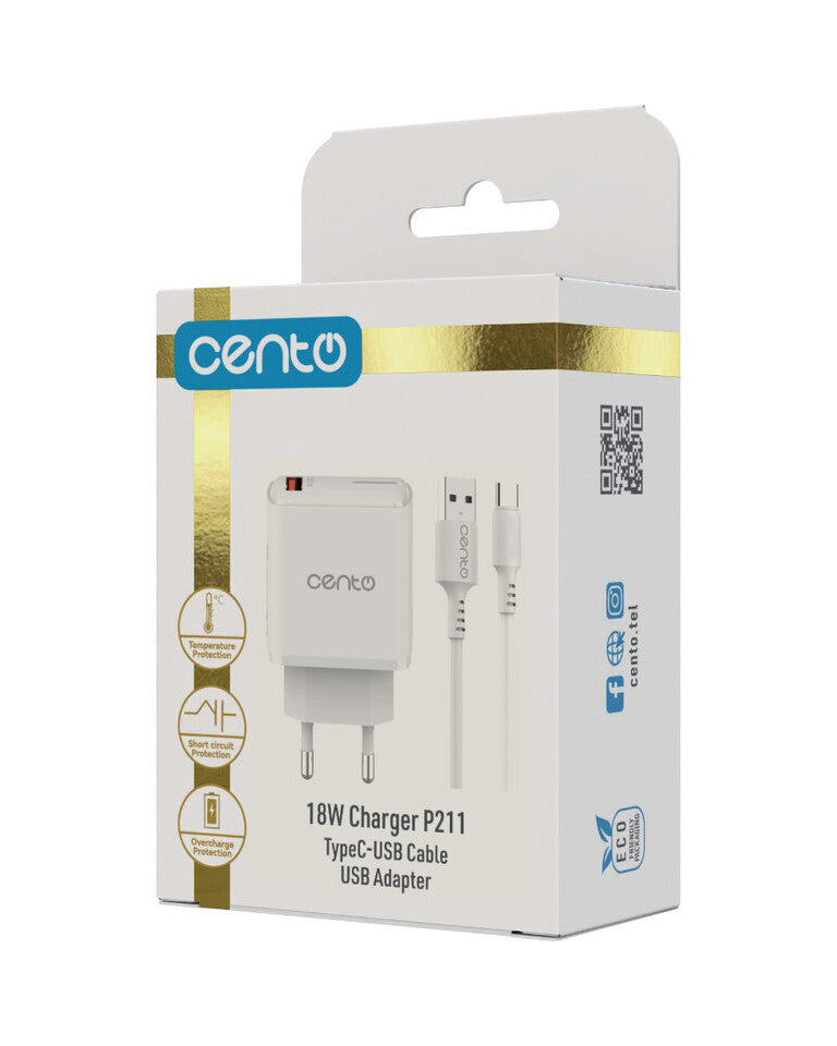 Incarcator CENTO P211 FAST TipC (USB 18W) LCINCVOIAJP211CALB 6-6988940