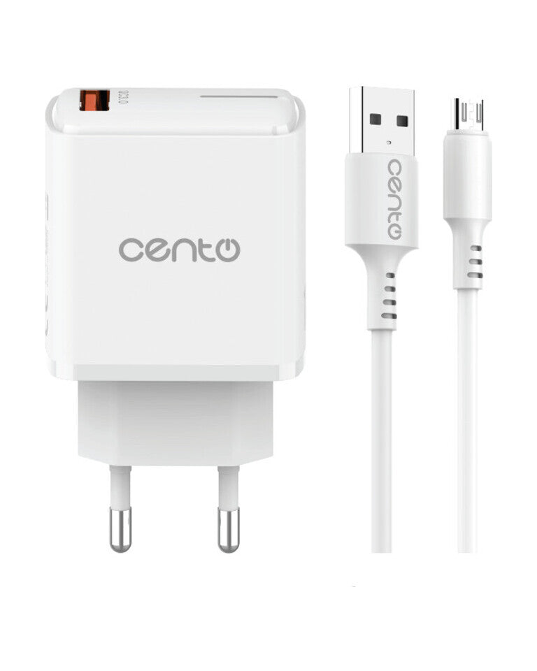 Incarcator CENTO P211 FAST MicroUSB (USB 18W) LCINCVOIAJP211MALB 1-3410378