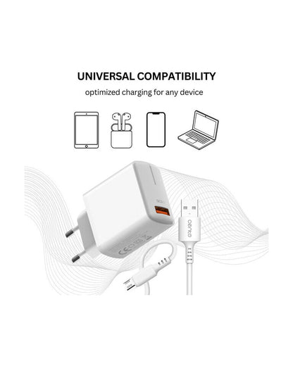 Incarcator CENTO P211 FAST MicroUSB (USB 18W) LCINCVOIAJP211MALB 5-3410378