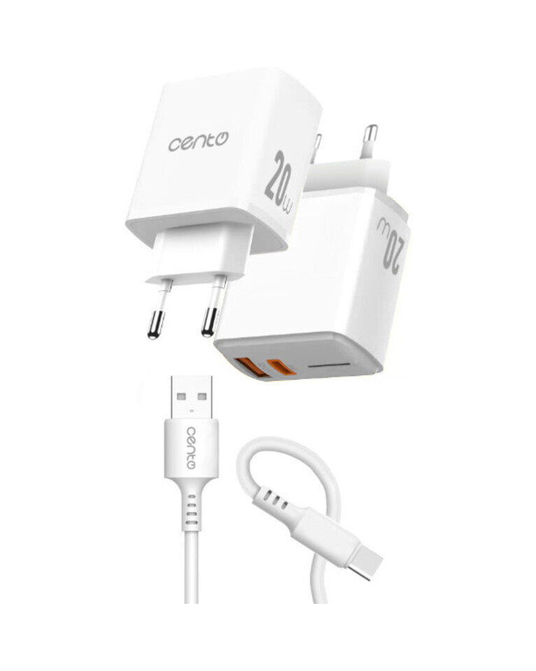 Incarcator CENTO P212 FAST TipC (TipC+USB 20W) LCINCVOIAJP212CALB 2-614886