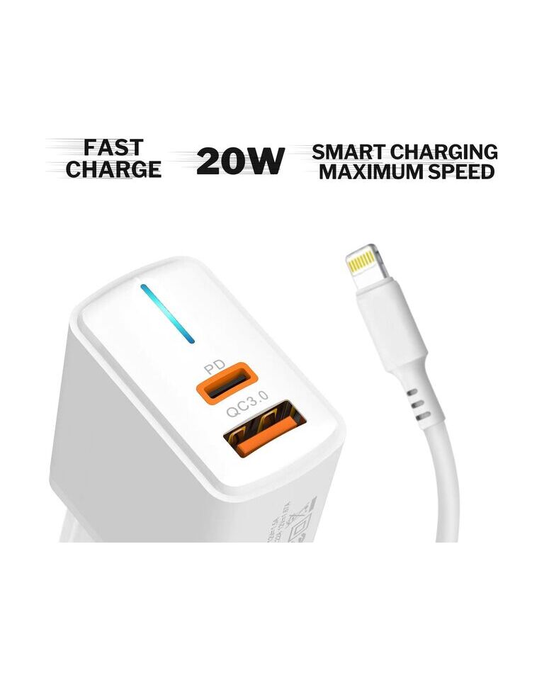 Incarcator CENTO P212 FAST Iphone (TipC+USB 20W) LCINCVOIAJP212IALB 3-614886