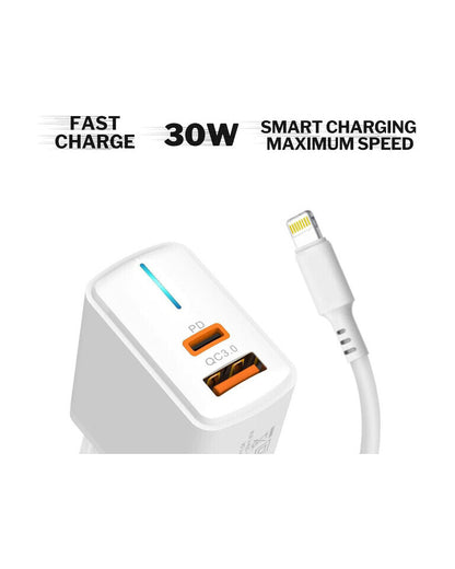 Incarcator CENTO P216 FAST Iphone (TipC+USB 30W) LCINCVOIAJP216IALB 3-2180468