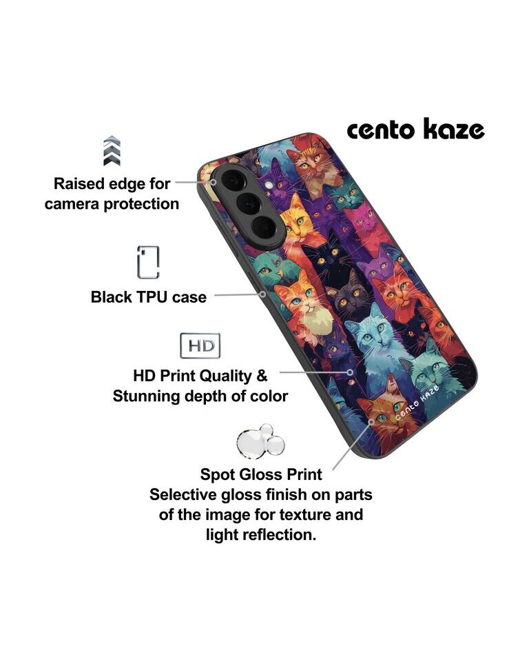 Husa CENTO-K Neon Meow Samsung A57 (1m) F1 LKWILSAMA57F1NE 3-1793924