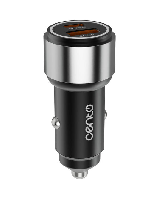 Adaptor Auto CENTO A102 FAST TipC+USB 65W LPADACARA102 1-3410378