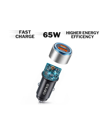 Adaptor Auto CENTO A102 FAST TipC+USB 65W LPADACARA102 2-3410378