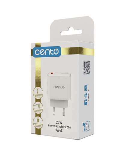 Adaptor Retea CENTO P214 FAST TipC 20W LPADP214PWHI 6-6988940