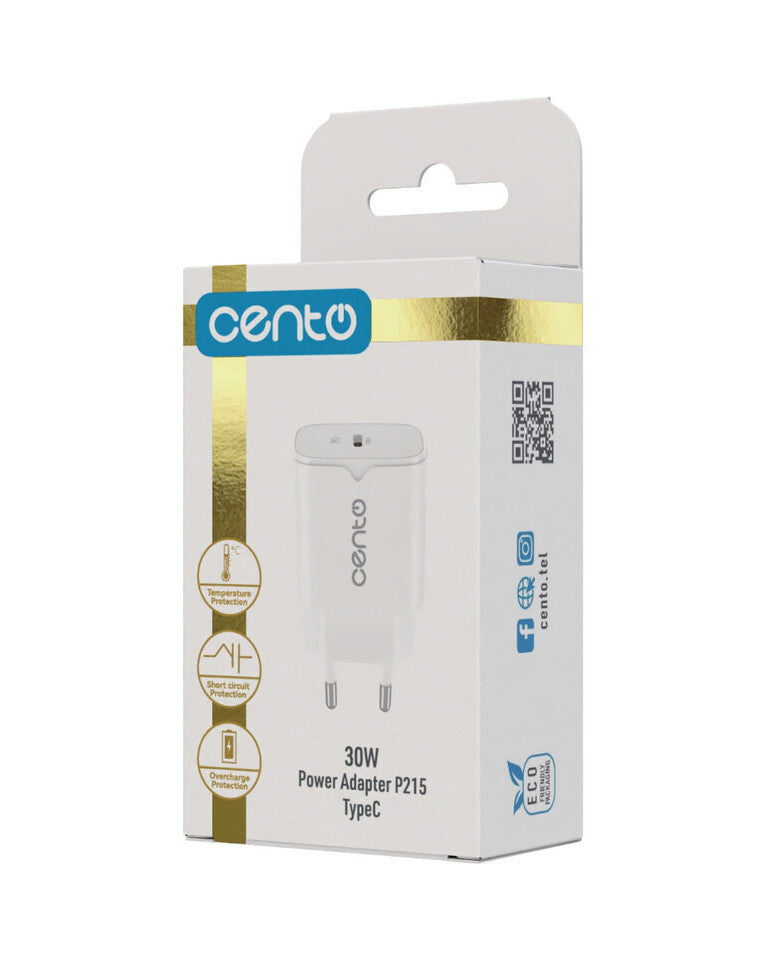 Adaptor Retea CENTO P215 FAST TipC 30W LPADP215PWHI 6-3163871
