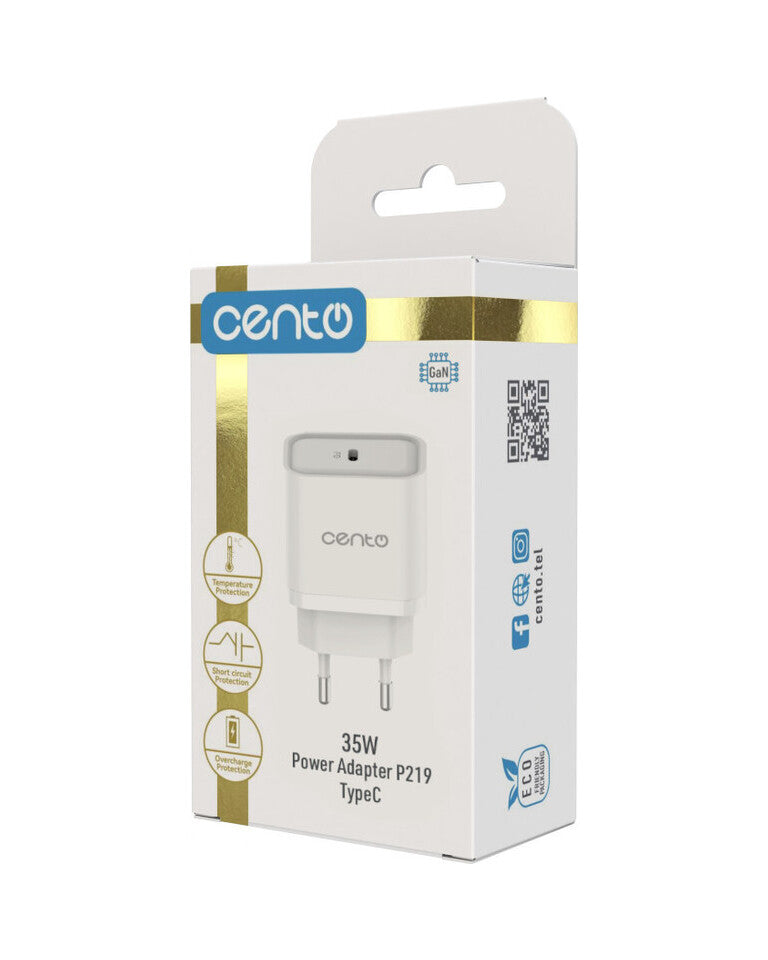 Adaptor Retea CENTO P219 FAST (GaN) TipC 35W LPADP219PQWHI 6-3410378