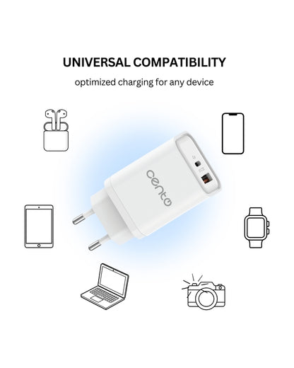Adaptor Retea CENTO P220 FAST (GaN) TipC+USB 45W LPADP220PQWHI 5-3410378